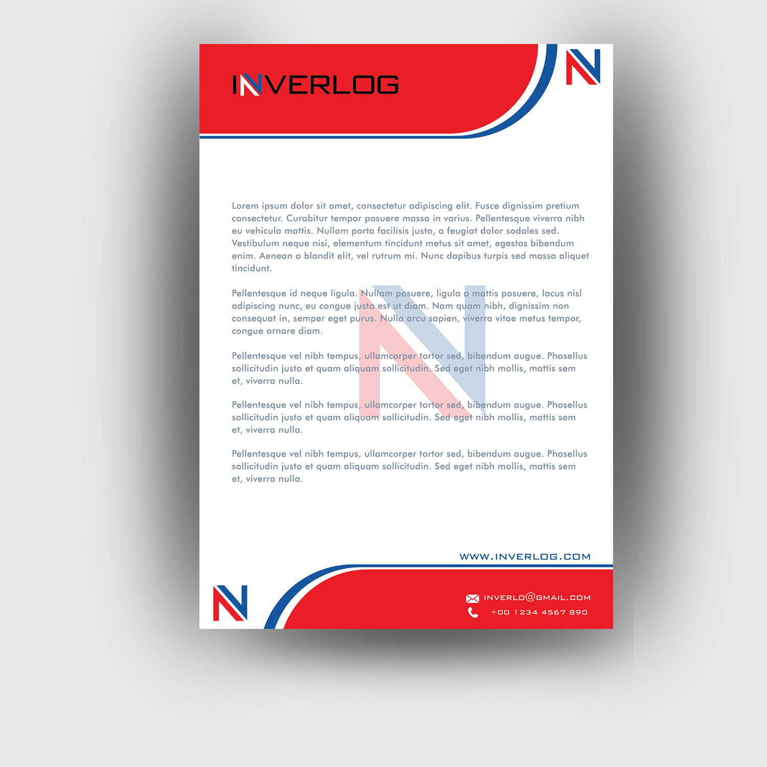Stationery Design by Dicreativo for INVERLOG SA | Design #20337782