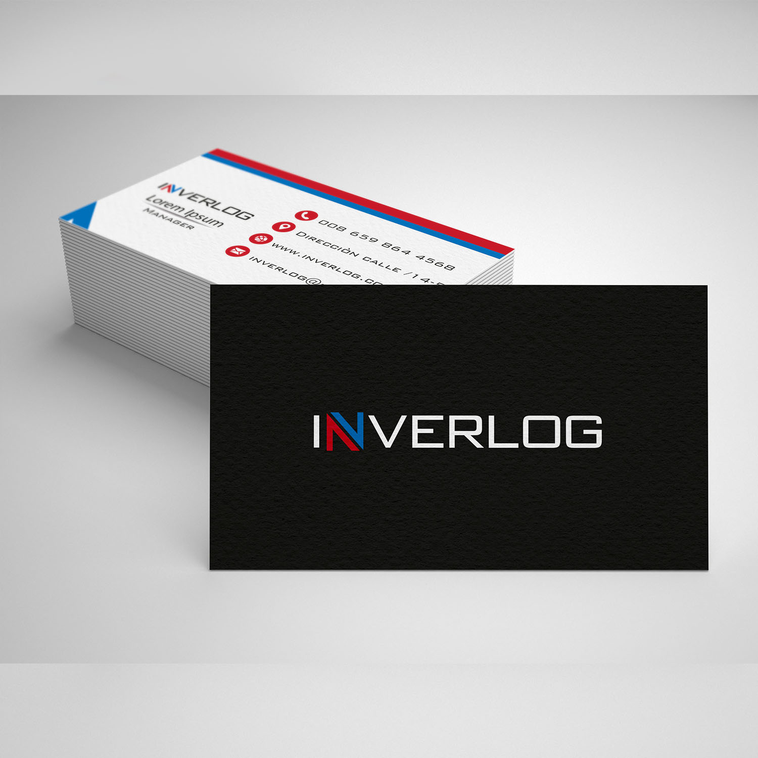 Stationery Design by Dicreativo for INVERLOG SA | Design #20337784