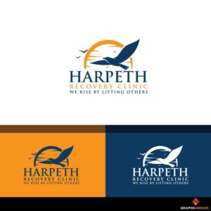 Harpeth Recovery Clinic,  below in smaller font:' We Rise by Lifting Others.
