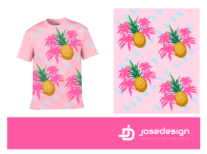 Allover repeat T-shirt design | T-shirt Design by JoseDesign
