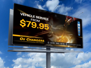 Vehicle servicing digital billboard design | Graphic Design by mmmarif1982