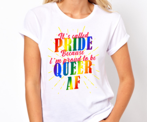 Queer clothing business needs a cute typographic t shirt design | Diseño de Camiseta por el_shekoo7
