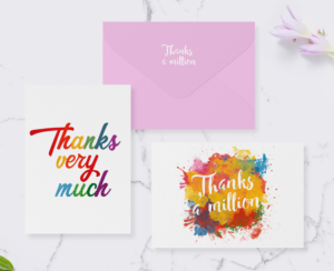 4  'Thank you' greetings cards designs | Greeting Card Design by Sergio Coelho