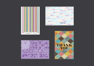 4  'Thank you' greetings cards designs | Greeting Card Design by Nigel B