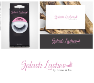 Splash Lashes by Brows & Co | Logo Design by DominicDesign