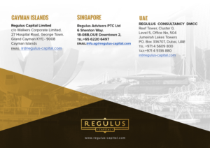 Print Design par SAI DESIGNS pour REGULUS CAPITAL LIMITED | Design : #20560171