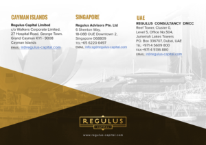 Print Design par SAI DESIGNS pour REGULUS CAPITAL LIMITED | Design : #20565236