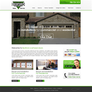 Web-Design von Mind Capture Studio für Bedford Overhead Doors | Design: #2965296
