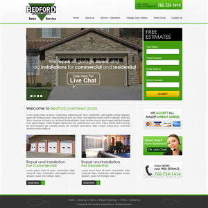 Web-Design von Mind Capture Studio für Bedford Overhead Doors | Design: #2971564