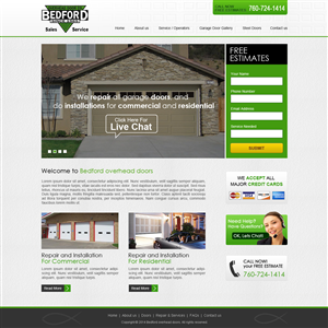 Web-Design von Mind Capture Studio für Bedford Overhead Doors | Design: #2971579