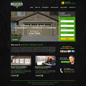 Web Design by Mind Capture Studio for Bedford Overhead Doors | Design: #2971642