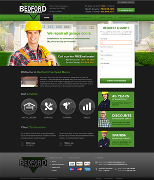 Web Design by Emmanuel for Bedford Overhead Doors | Design: #2990672