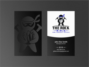 Business Card Design by INDIAN_Ashok for The Rock Ninja | Design: #20297971