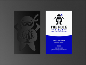Business Card Design by INDIAN_Ashok for The Rock Ninja | Design: #20297972