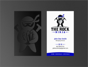 Business Card Design by INDIAN_Ashok for The Rock Ninja | Design: #20297973