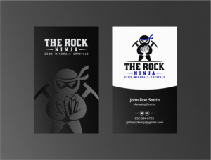 Business Card Design by INDIAN_Ashok for The Rock Ninja | Design: #20297975
