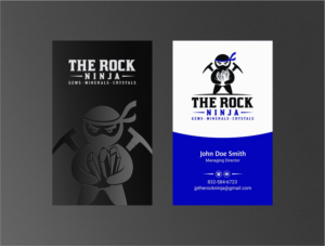 Business Card Design by INDIAN_Ashok for The Rock Ninja | Design: #20297976