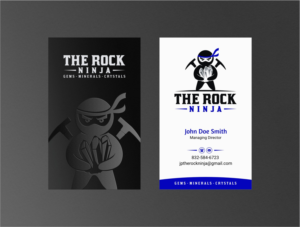 Business Card Design by INDIAN_Ashok for The Rock Ninja | Design: #20297977
