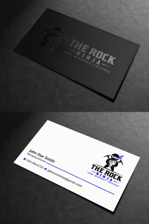 Business Card Design by INDIAN_Ashok for The Rock Ninja | Design: #20298141