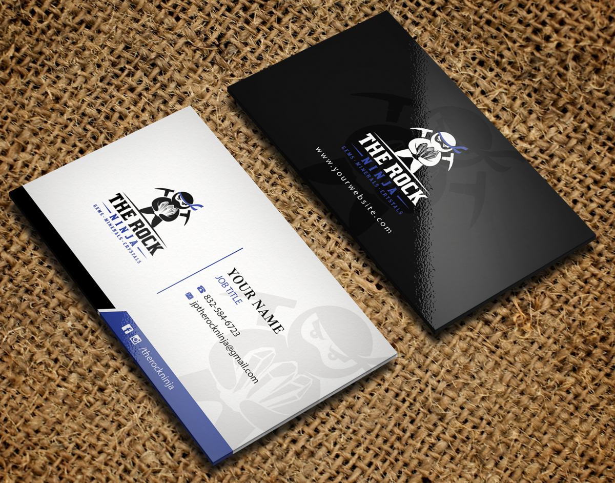 Business Card Design by Riz' for The Rock Ninja | Design #20337281