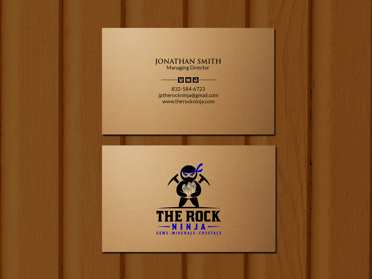 Business Card Design by Creations Box 2015 for The Rock Ninja | Design #20299540