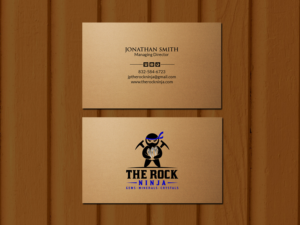 Business Card Design by Creations Box 2015 for The Rock Ninja | Design: #20299540