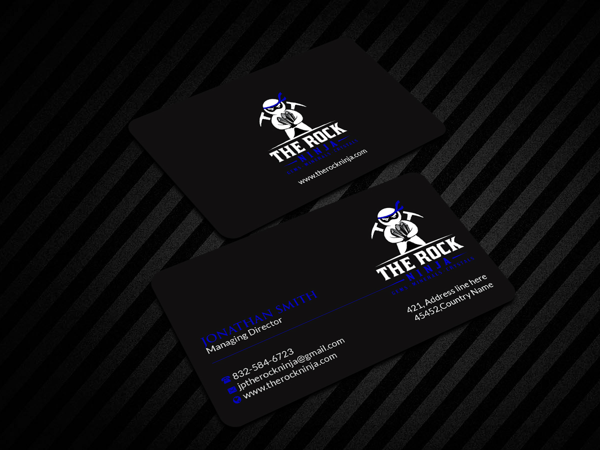 Business Card Design by Creations Box 2015 for The Rock Ninja | Design #20299541