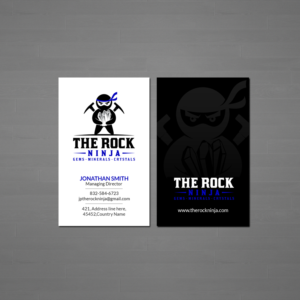 Business Card Design by Creations Box 2015 for The Rock Ninja | Design: #20302529
