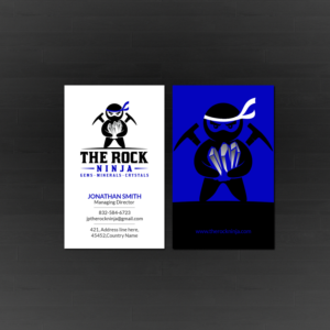Business Card Design by Creations Box 2015 for The Rock Ninja | Design: #20302532