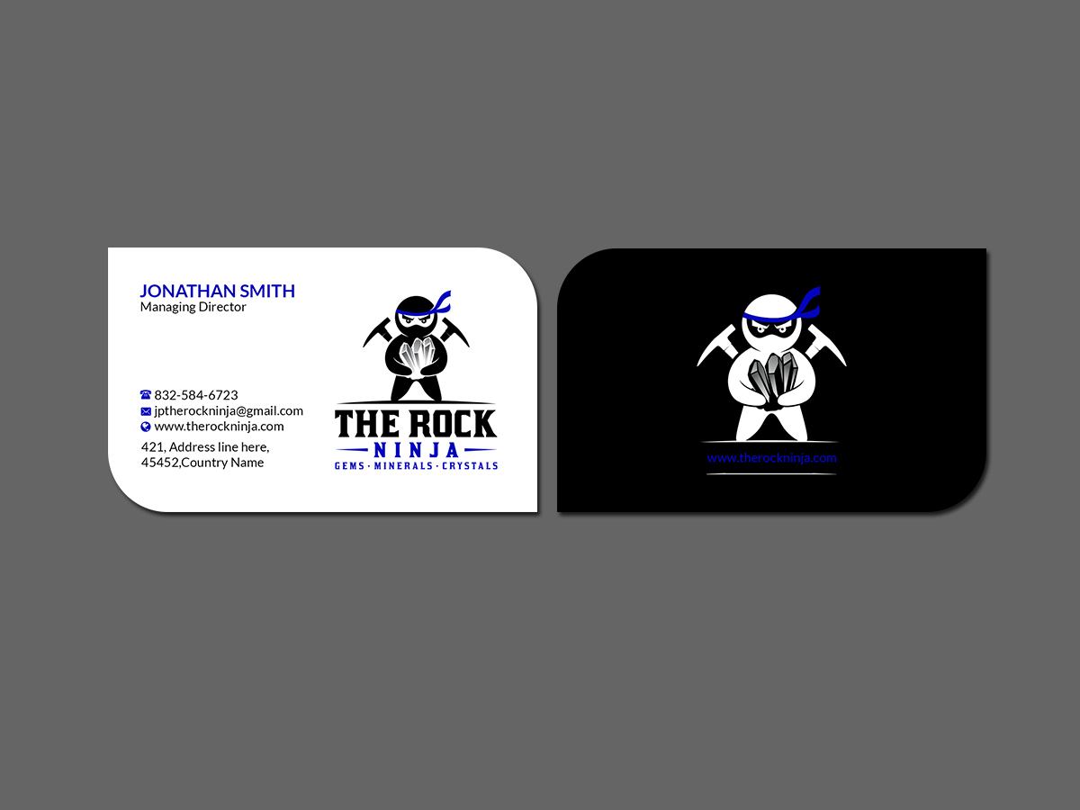 Business Card Design by Creations Box 2015 for The Rock Ninja | Design #20302535