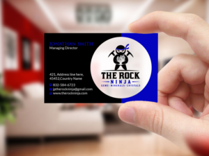 Business Card Design by Creations Box 2015 for The Rock Ninja | Design: #20302536