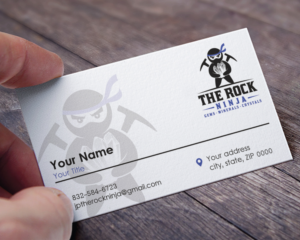Business Card Design by LAXMI DESIGNHUB for The Rock Ninja | Design: #20297584
