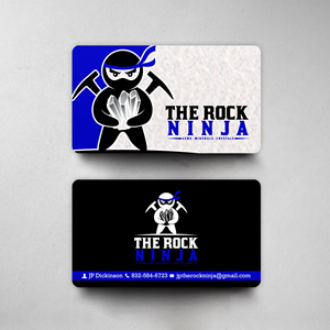 Diseño de Tarjeta de Presentación por chandrayaan.creative para The Rock Ninja | Diseño: #28571313