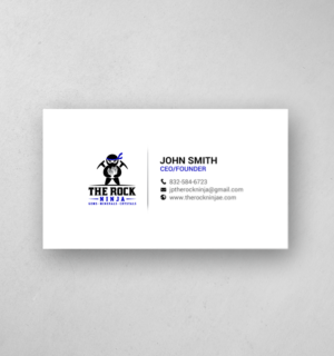 Business Card Design by chandrayaan.creative for The Rock Ninja | Design: #20321555