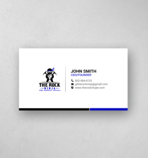Business Card Design by chandrayaan.creative for The Rock Ninja | Design: #20321556