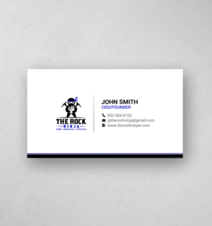 Business Card Design by chandrayaan.creative for The Rock Ninja | Design: #20321557