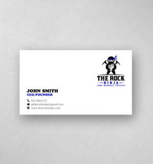 Business Card Design by chandrayaan.creative for The Rock Ninja | Design: #20321558