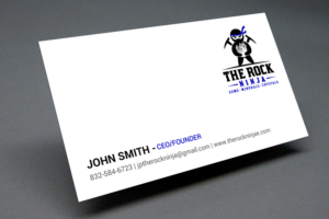 Business Card Design by chandrayaan.creative for The Rock Ninja | Design: #20321569