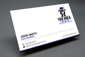 Business Card Design by chandrayaan.creative for The Rock Ninja | Design: #20321570