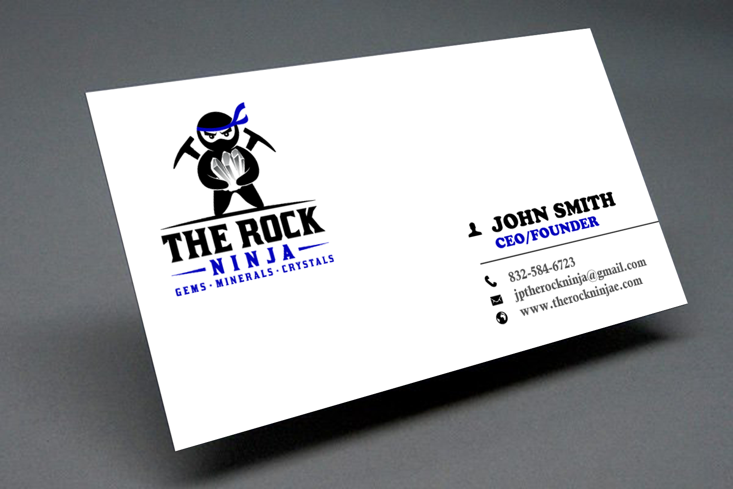Visitenkarten-Design von chandrayaan.creative für The Rock Ninja | Design #20321571