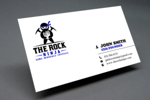 Business Card Design by chandrayaan.creative for The Rock Ninja | Design: #20321571