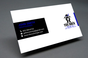 Business Card Design by chandrayaan.creative for The Rock Ninja | Design: #20321572