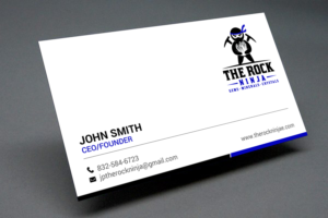 Business Card Design by chandrayaan.creative for The Rock Ninja | Design: #20321575
