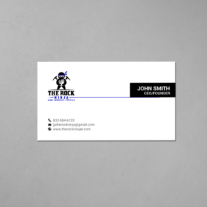 Business Card Design by chandrayaan.creative for The Rock Ninja | Design: #20321600