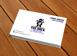Business Card Design by chandrayaan.creative for The Rock Ninja | Design: #20323574