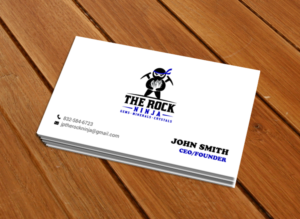 Business Card Design by chandrayaan.creative for The Rock Ninja | Design: #20323575