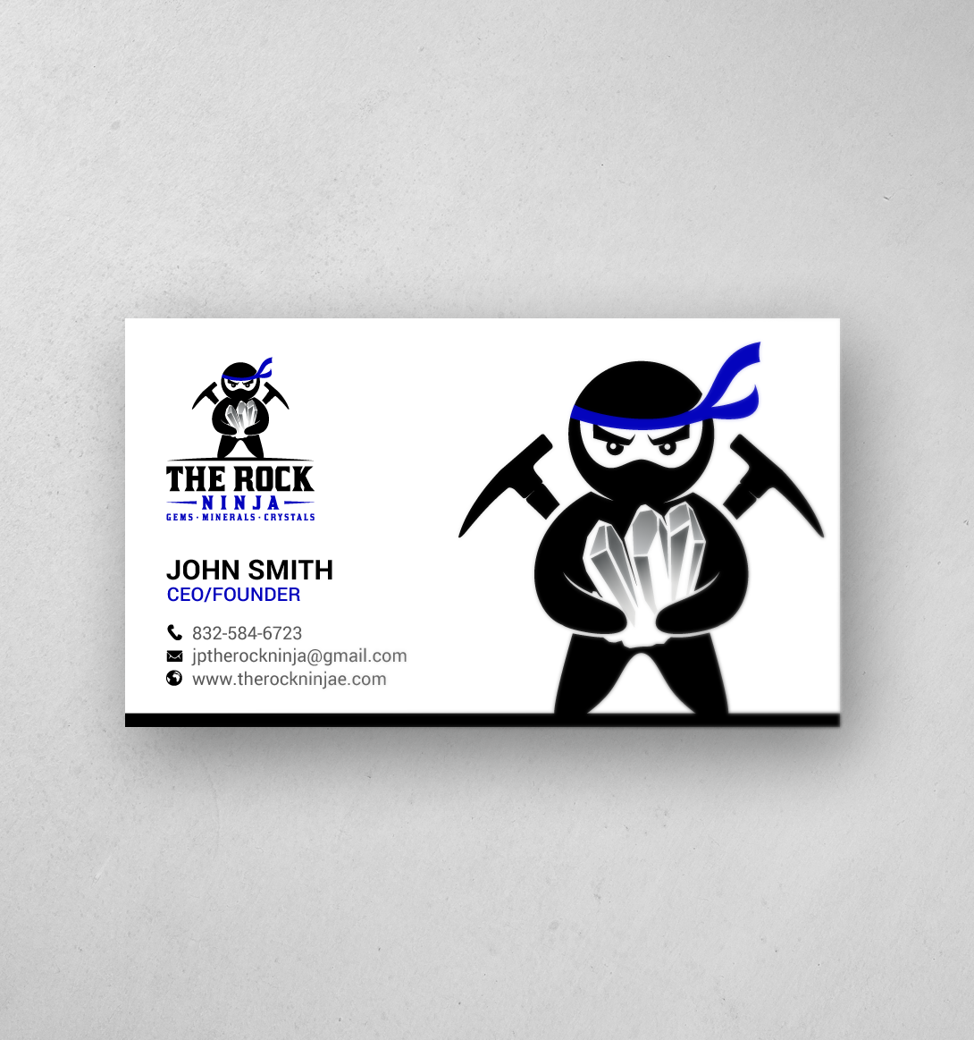 Visitenkarten-Design von chandrayaan.creative für The Rock Ninja | Design #20323602