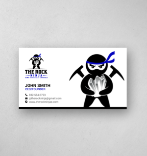 Business Card Design by chandrayaan.creative for The Rock Ninja | Design: #20323602