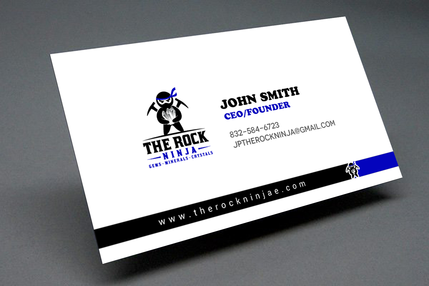 Visitenkarten-Design von chandrayaan.creative für The Rock Ninja | Design #20323603