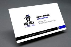 Business Card Design by chandrayaan.creative for The Rock Ninja | Design: #20323603
